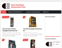 Tablet Screenshot of bestheadlightrestorationkit.com